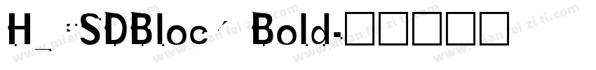 H_CSDBlock Bold字体转换